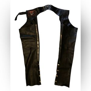 CHAPS Black Leather Women’s Chaps by INTERSTATE LEATHER